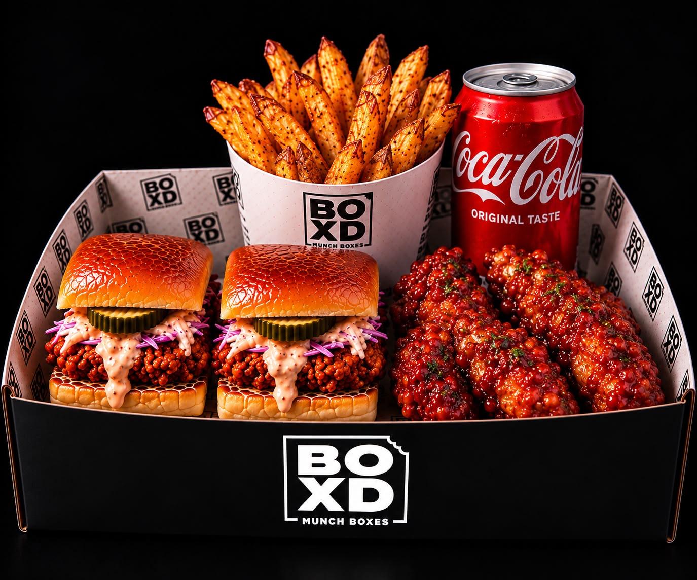 The Student Box: two sliders, fries, a drink and tenders